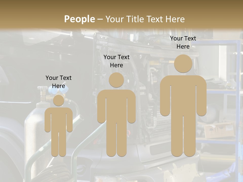 Messy Motor Vehicle Service PowerPoint Template