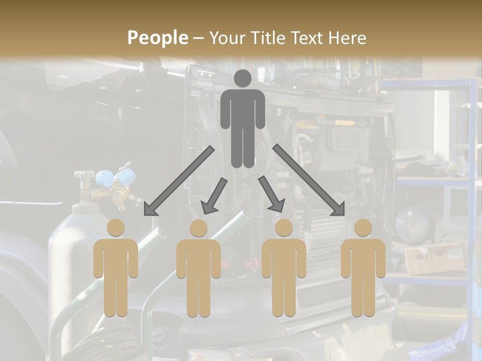 Messy Motor Vehicle Service PowerPoint Template