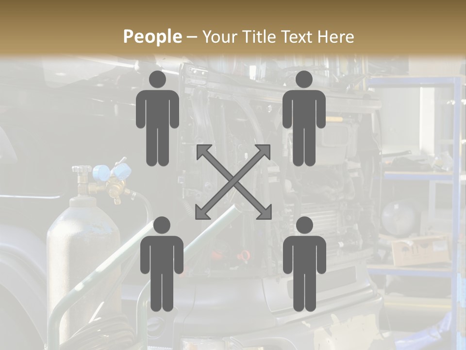 Messy Motor Vehicle Service PowerPoint Template