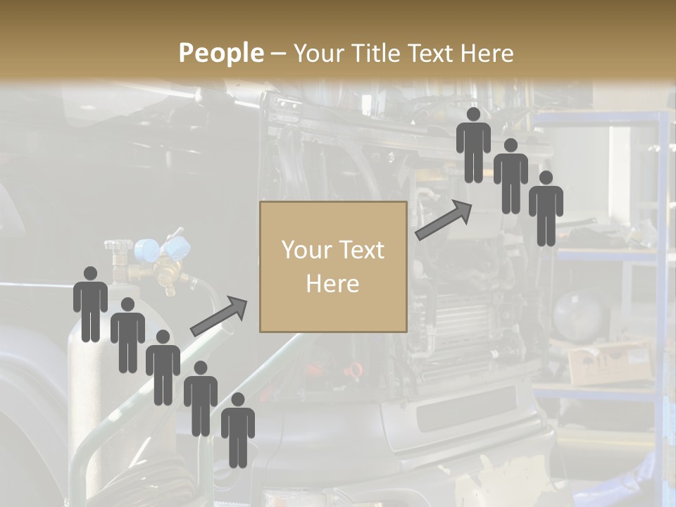 Messy Motor Vehicle Service PowerPoint Template