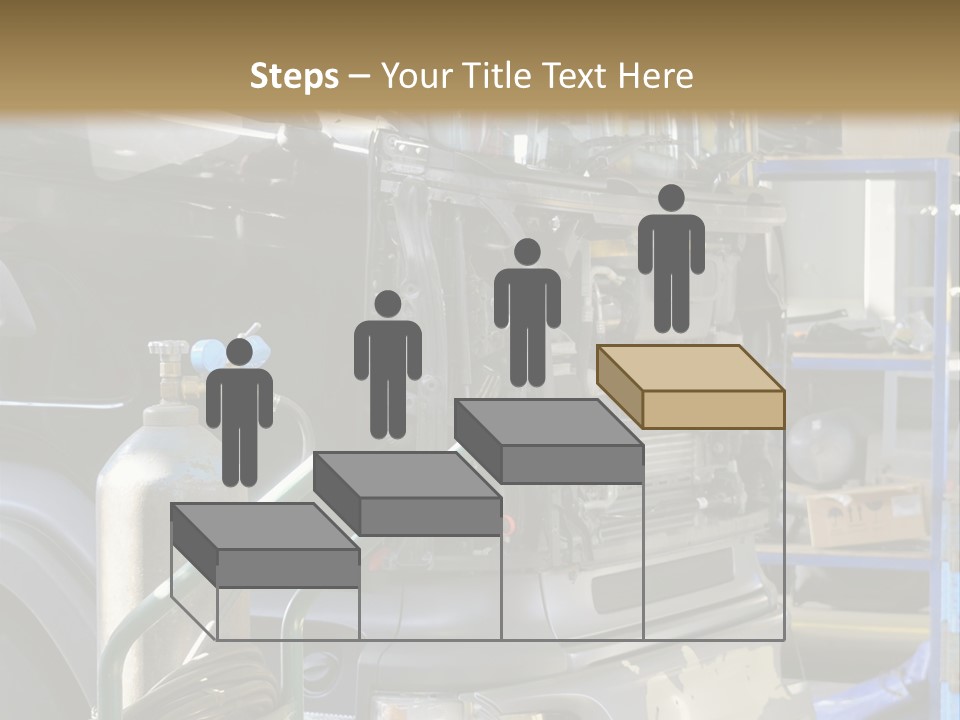 Messy Motor Vehicle Service PowerPoint Template