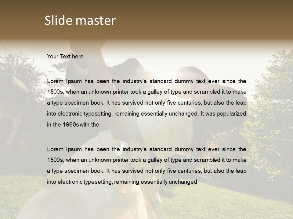 Closeup Lawn Joyful PowerPoint Template