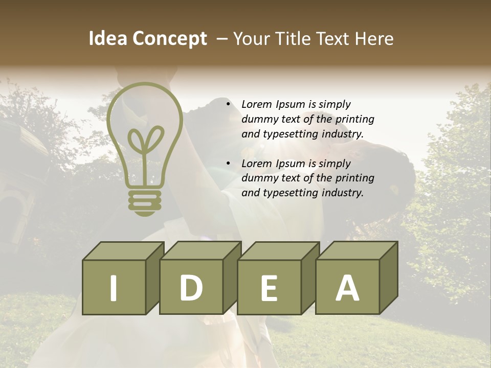 Closeup Lawn Joyful PowerPoint Template