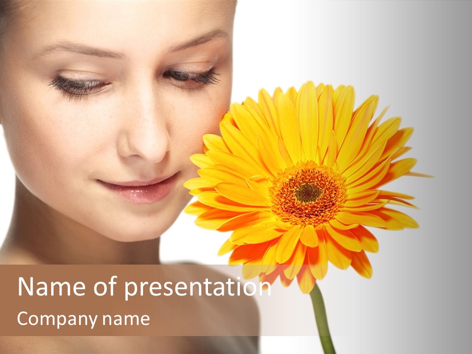 Young Spa Expression PowerPoint Template