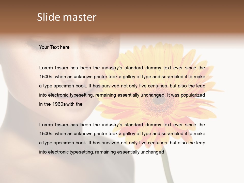 Young Spa Expression PowerPoint Template