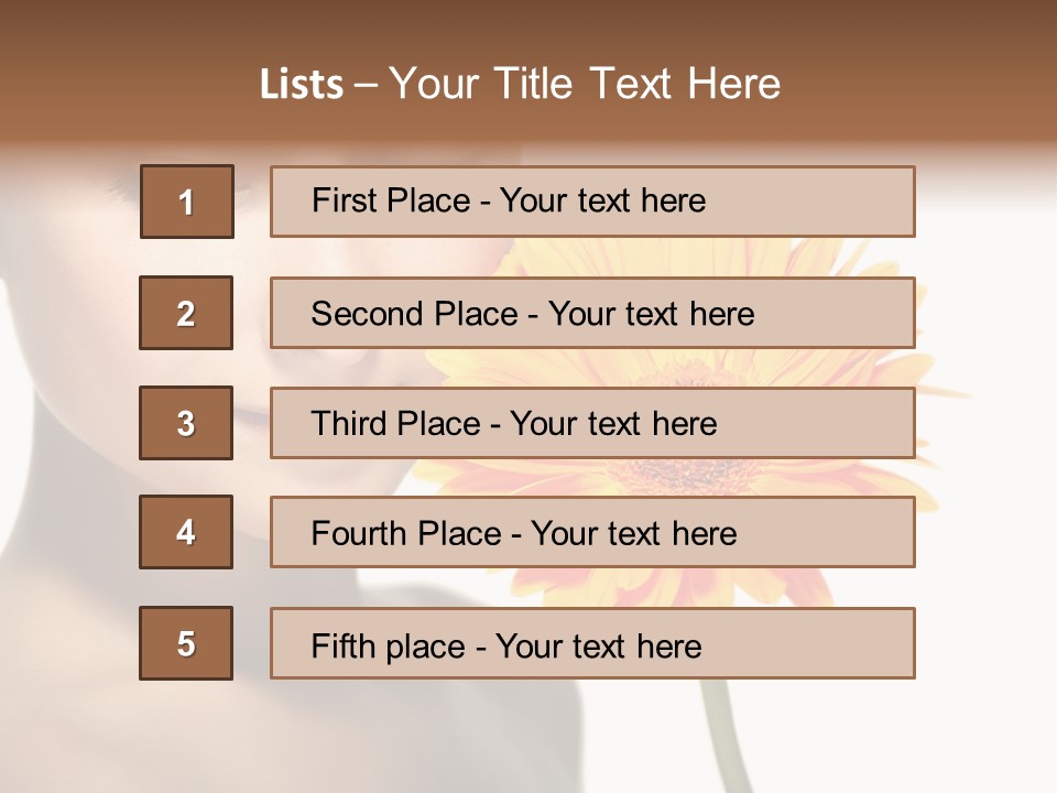 Young Spa Expression PowerPoint Template