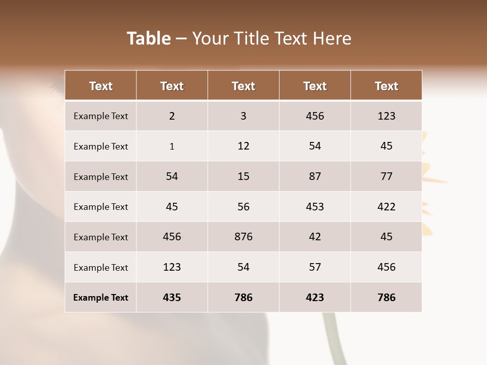 Young Spa Expression PowerPoint Template