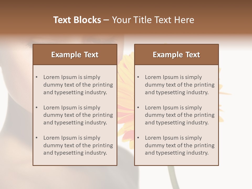 Young Spa Expression PowerPoint Template