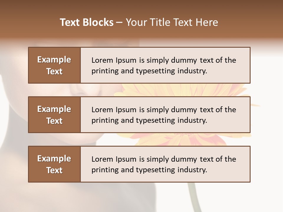 Young Spa Expression PowerPoint Template
