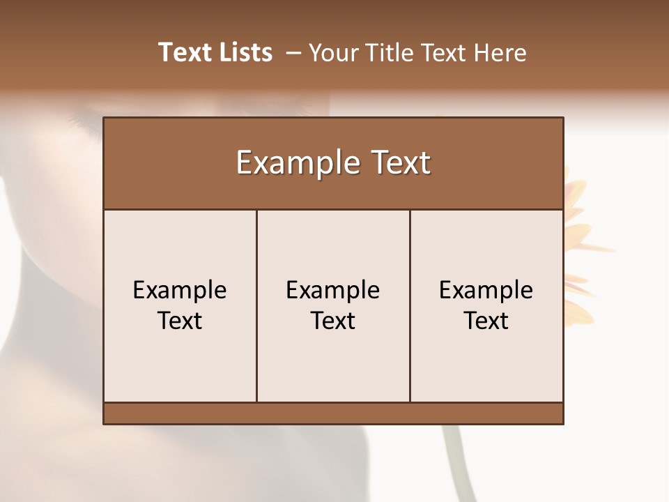 Young Spa Expression PowerPoint Template