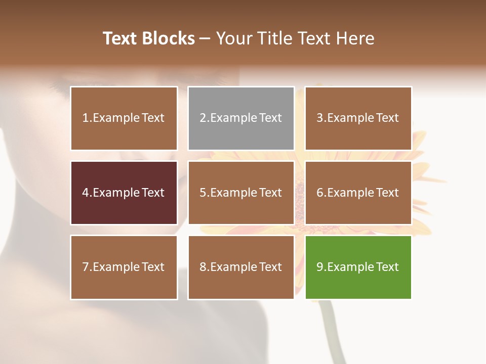 Young Spa Expression PowerPoint Template