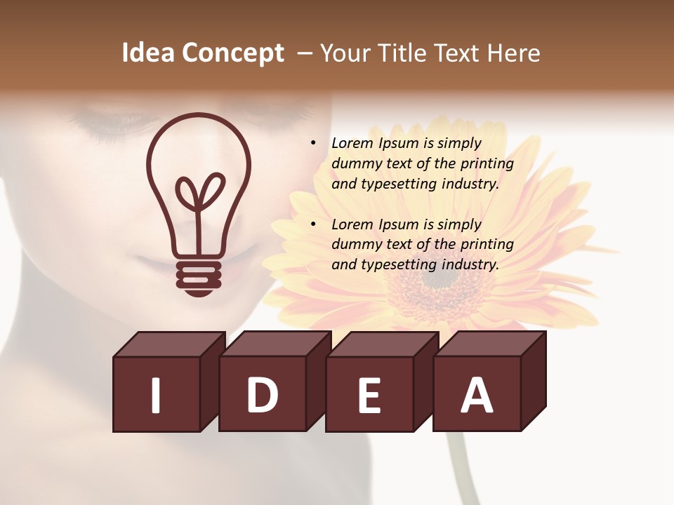 Young Spa Expression PowerPoint Template