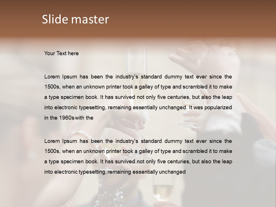 Rings Background Suit PowerPoint Template