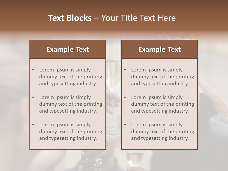Rings Background Suit PowerPoint Template