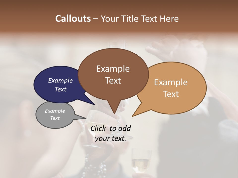 Rings Background Suit PowerPoint Template