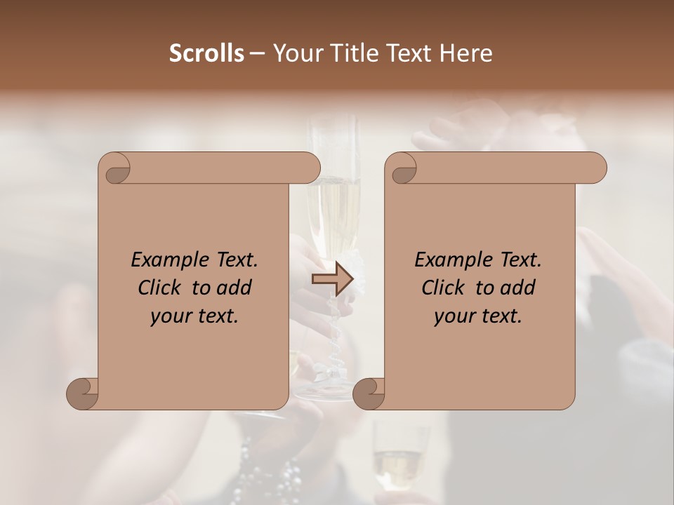 Rings Background Suit PowerPoint Template