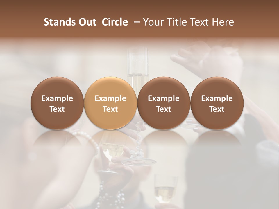 Rings Background Suit PowerPoint Template