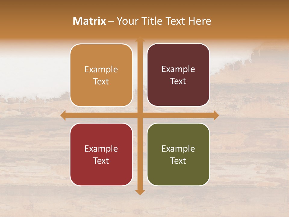 Log Wall Chalet PowerPoint Template