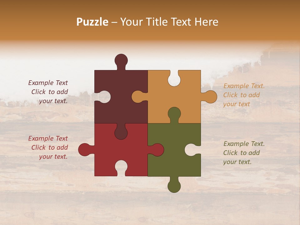 Log Wall Chalet PowerPoint Template