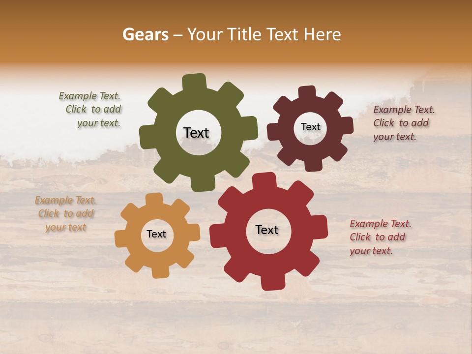 Log Wall Chalet PowerPoint Template