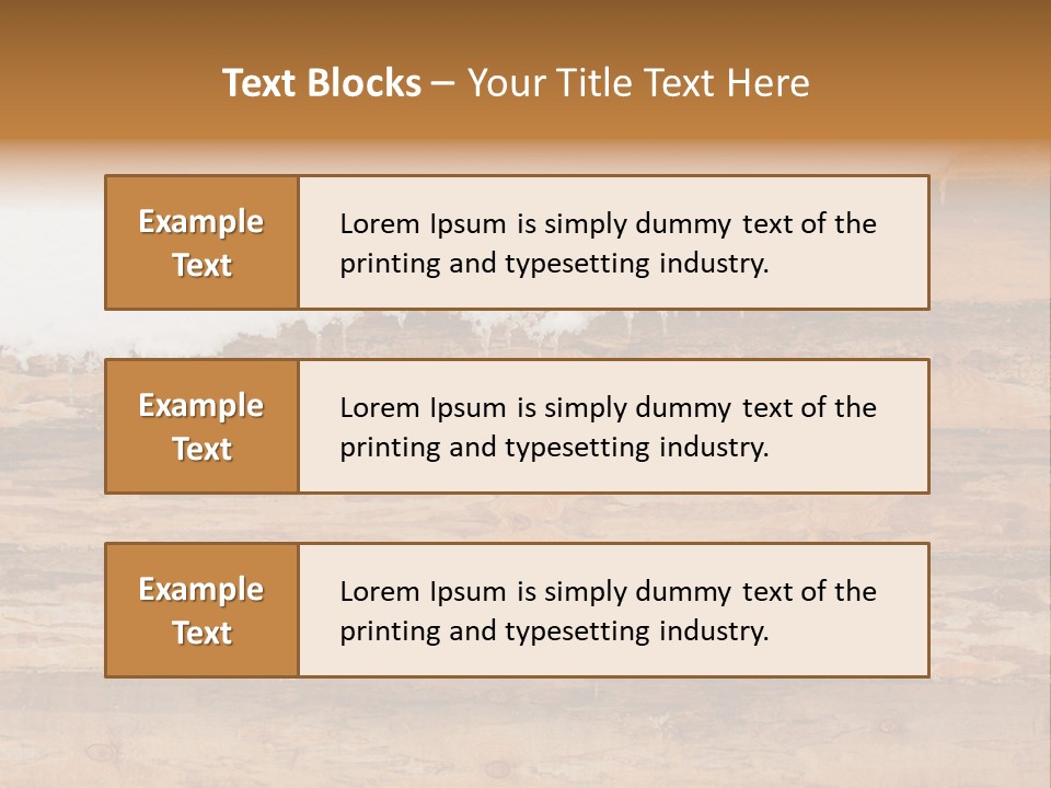Log Wall Chalet PowerPoint Template