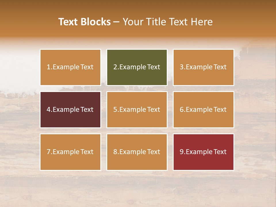 Log Wall Chalet PowerPoint Template