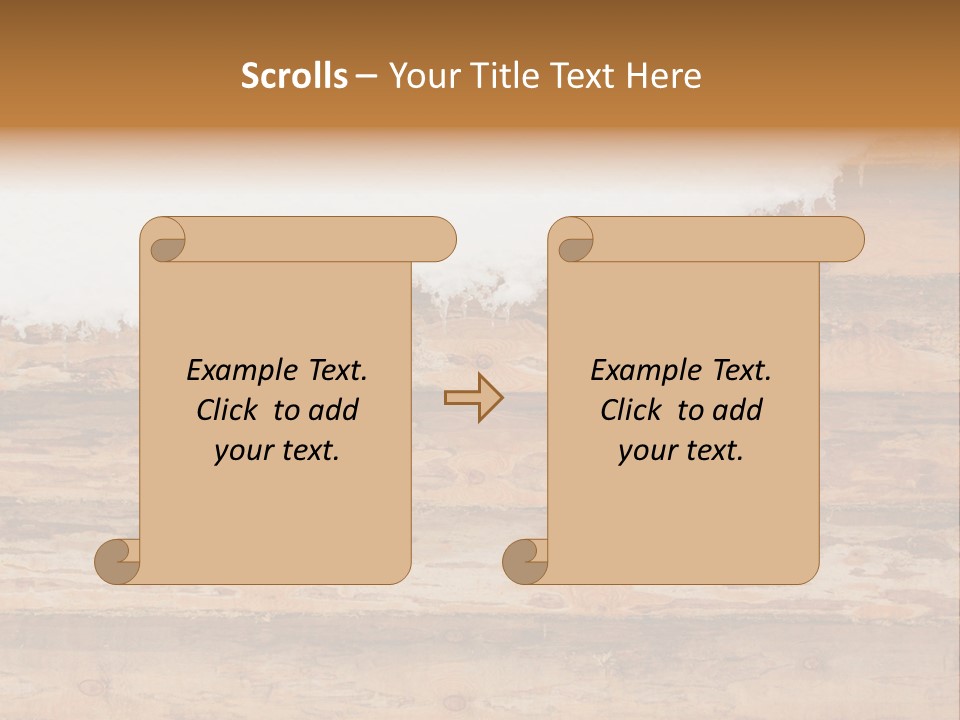 Log Wall Chalet PowerPoint Template