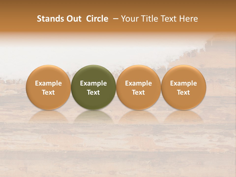 Log Wall Chalet PowerPoint Template