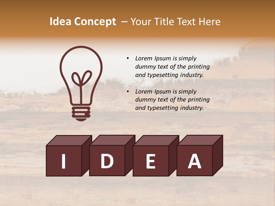 Log Wall Chalet PowerPoint Template