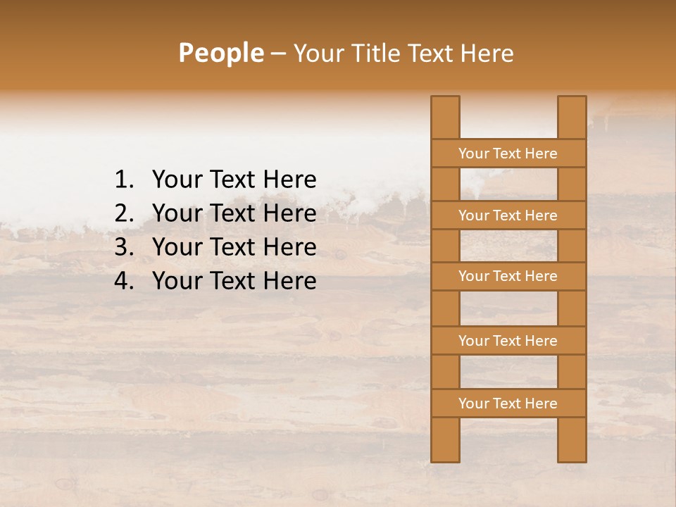 Log Wall Chalet PowerPoint Template