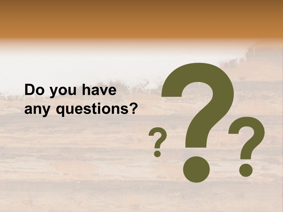 Log Wall Chalet PowerPoint Template