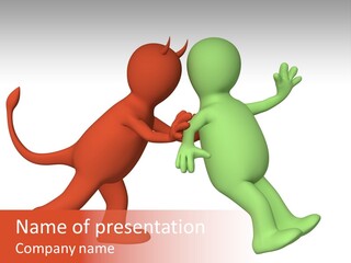 Afterlife Hesitating Decision PowerPoint Template