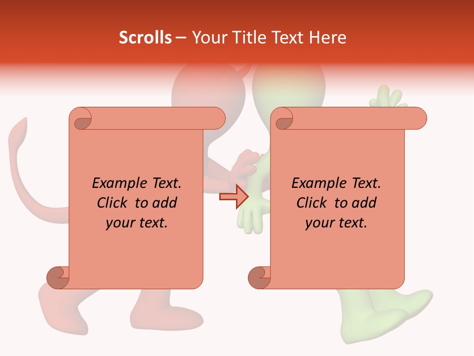 Afterlife Hesitating Decision PowerPoint Template