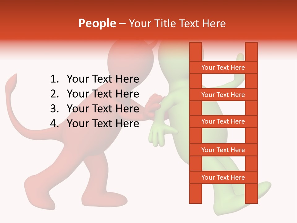 Afterlife Hesitating Decision PowerPoint Template