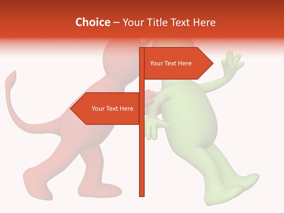 Afterlife Hesitating Decision PowerPoint Template