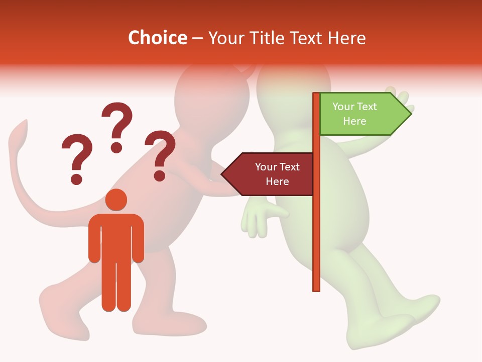 Afterlife Hesitating Decision PowerPoint Template