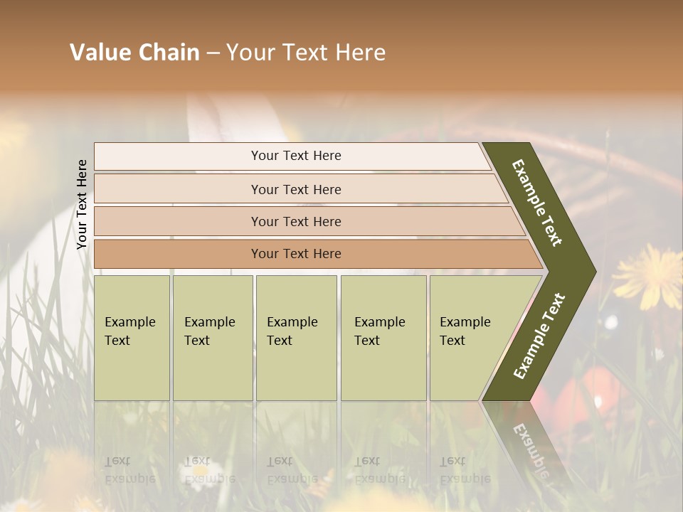 Easter Bunny Holiday Dandelions PowerPoint Template