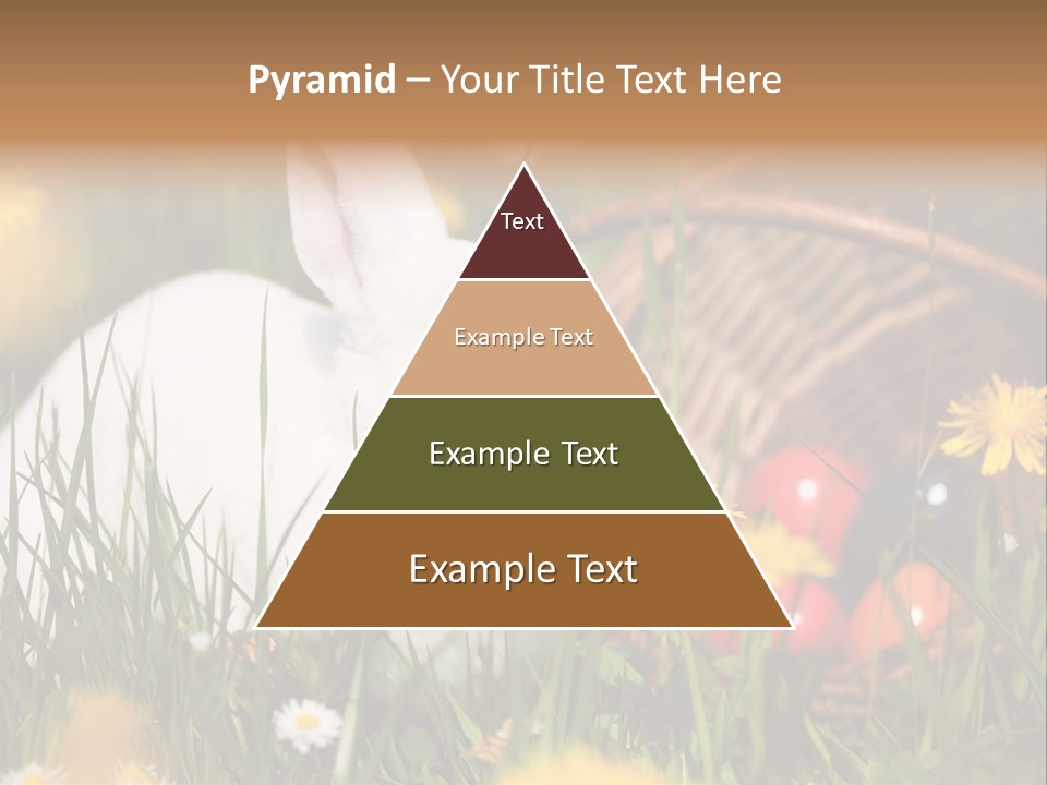 Easter Bunny Holiday Dandelions PowerPoint Template