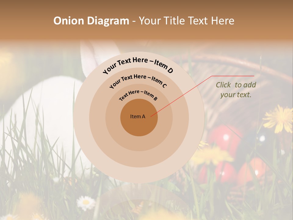 Easter Bunny Holiday Dandelions PowerPoint Template