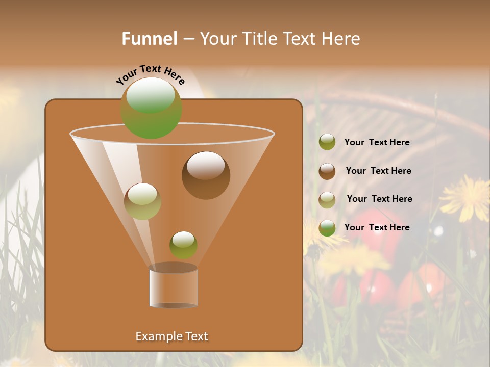 Easter Bunny Holiday Dandelions PowerPoint Template