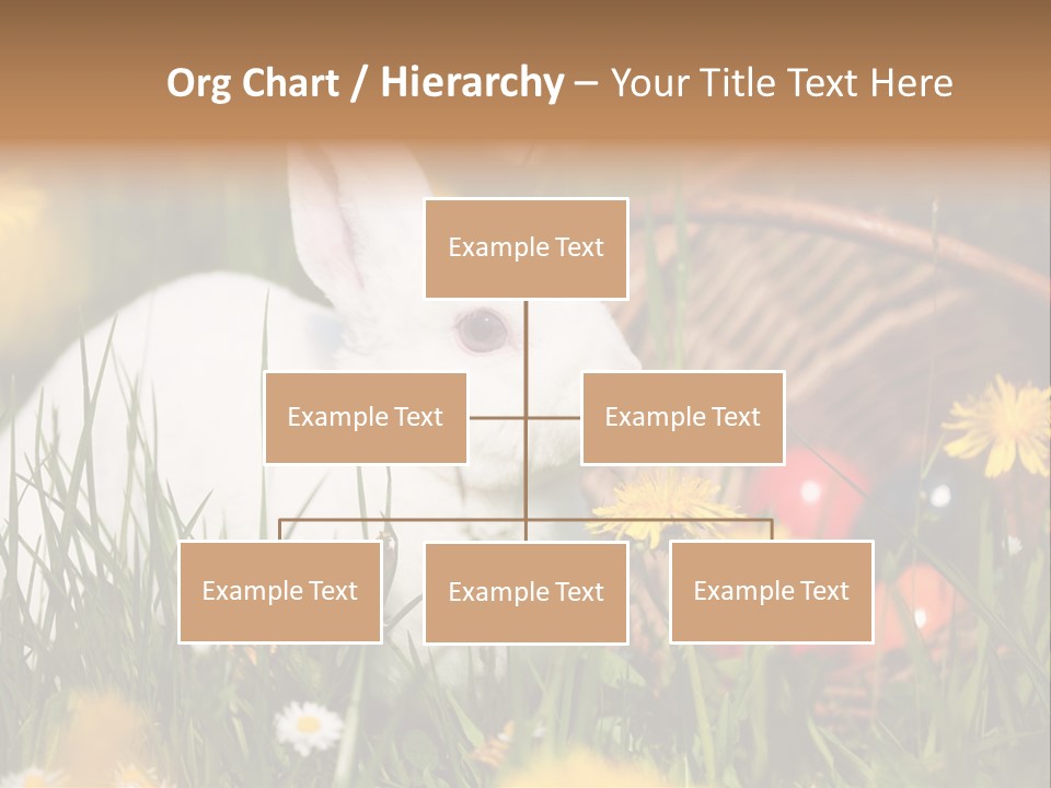 Easter Bunny Holiday Dandelions PowerPoint Template