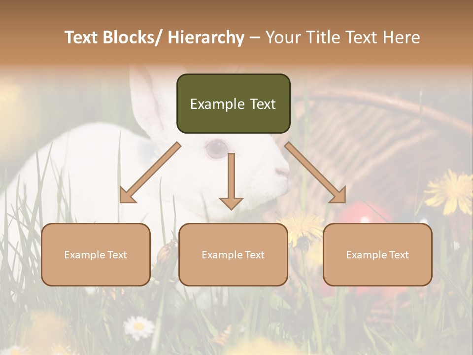 Easter Bunny Holiday Dandelions PowerPoint Template