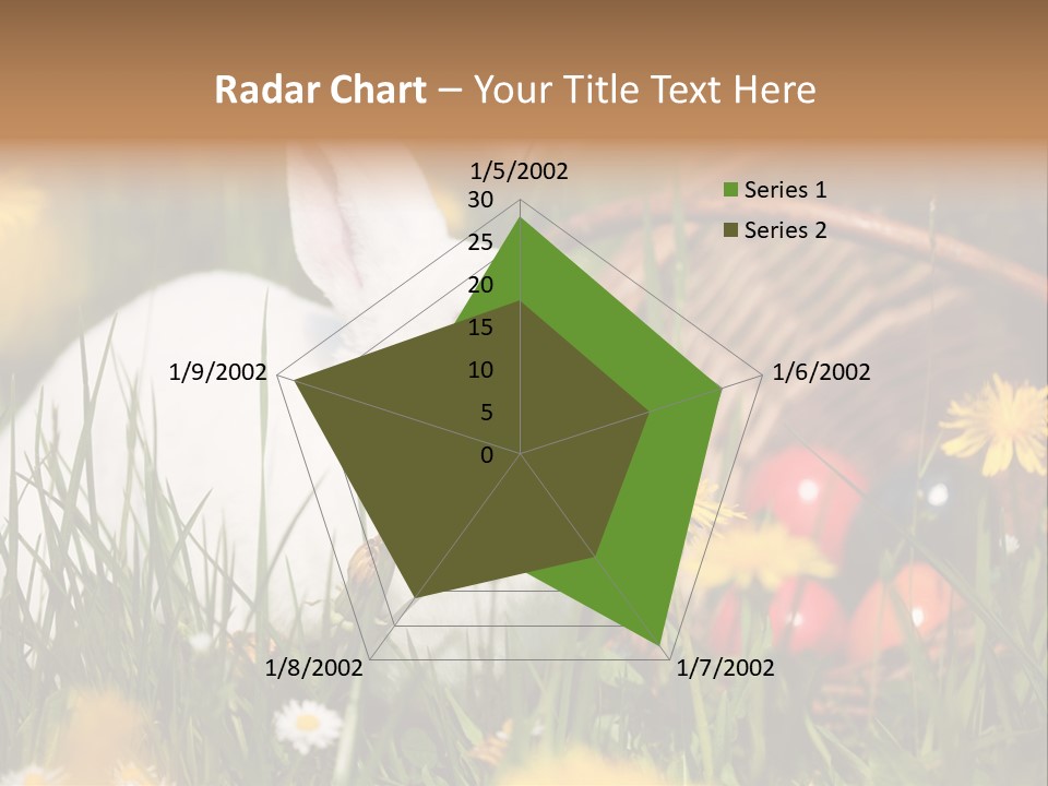 Easter Bunny Holiday Dandelions PowerPoint Template