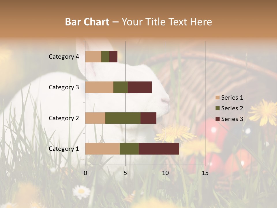 Easter Bunny Holiday Dandelions PowerPoint Template