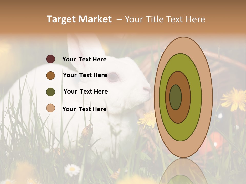 Easter Bunny Holiday Dandelions PowerPoint Template