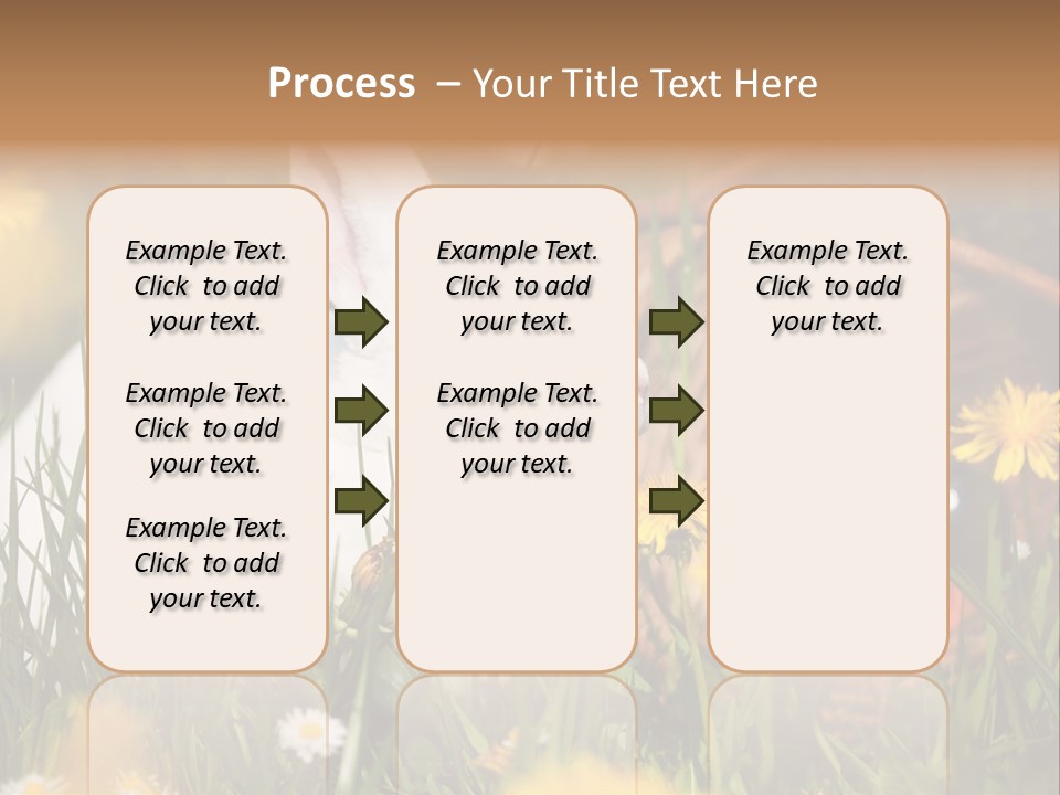 Easter Bunny Holiday Dandelions PowerPoint Template