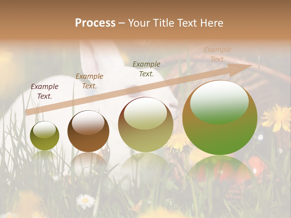 Easter Bunny Holiday Dandelions PowerPoint Template