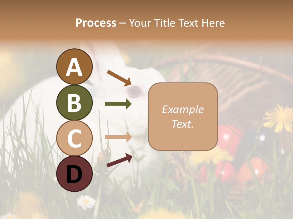 Easter Bunny Holiday Dandelions PowerPoint Template