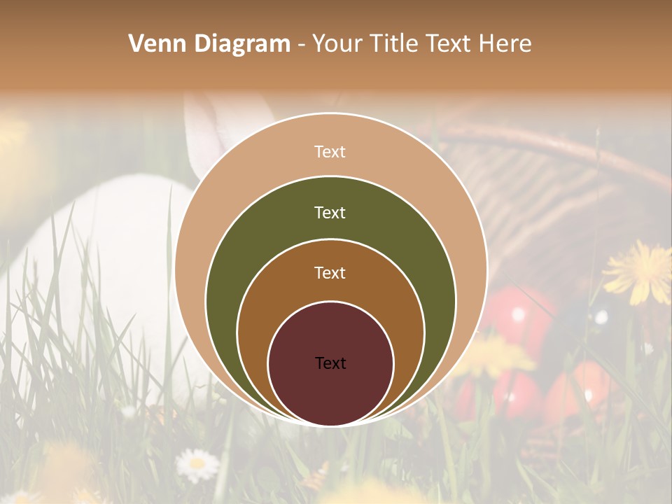 Easter Bunny Holiday Dandelions PowerPoint Template