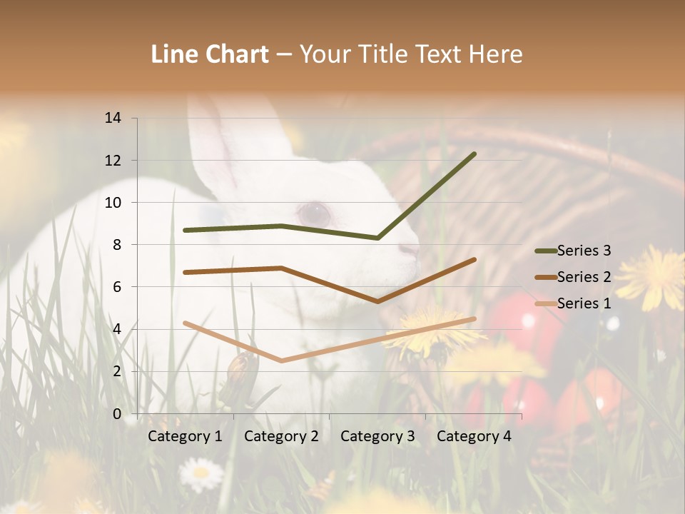 Easter Bunny Holiday Dandelions PowerPoint Template